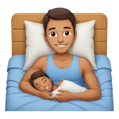 Masculine women spooning in bed sticker