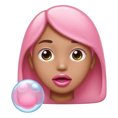 person gum bubble sticker