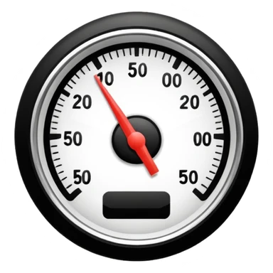 half of simple design speedometer icon for site navigation sticker