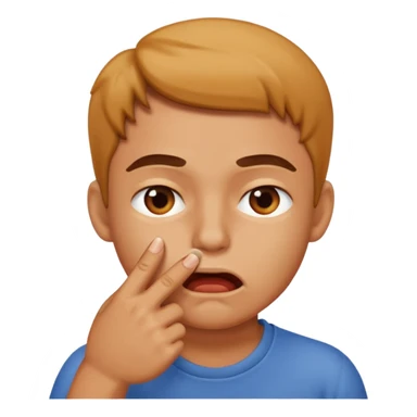 Una persona mordiéndose el dedo  sticker