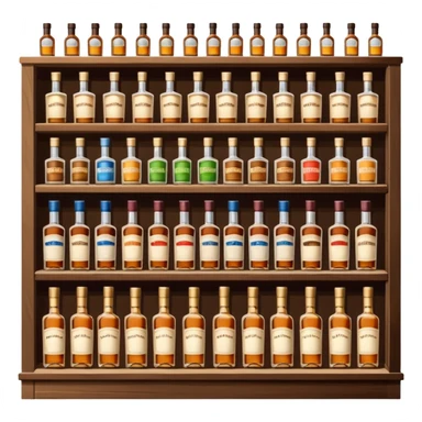 liquor store shelf sticker