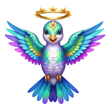 Hummingbird angel emoji copy and paste for facebook sticker