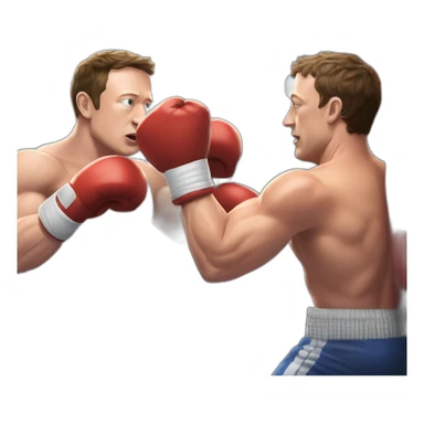muscular-elon-musk-fighting-muscular-mark-zuckerberg-in-boxing-ring sticker
