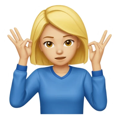 Dabbing women with yellow skin tone sticker