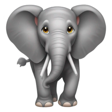 Éléphant sur souris sticker