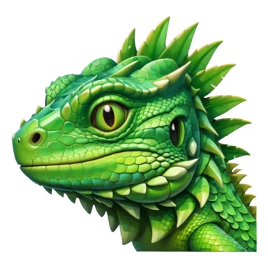 iguana's face dizzy sticker