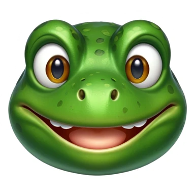 A frog with Barak Obama’s face sticker