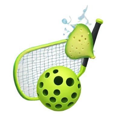Spiking a pickleball  sticker