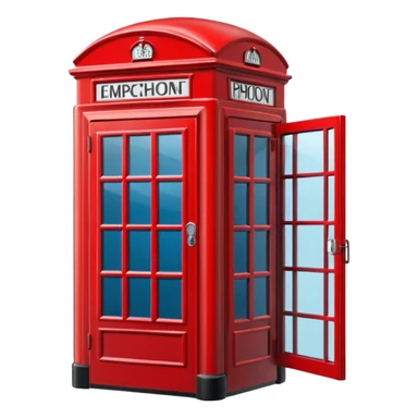 london phone box sticker