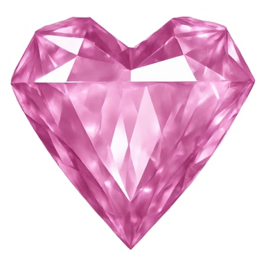 Coeur diamant rose sticker