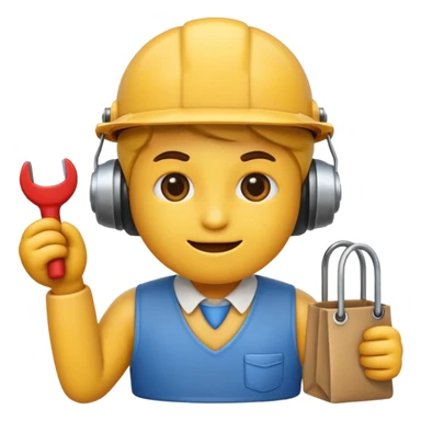 a emoji that represents work ethic sticker