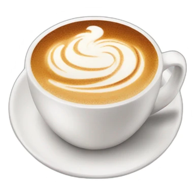 Cappuccino with cream sticker