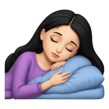 Ariana Grande sleeping with black hair  sticker