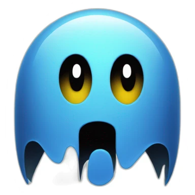 Pac-Man-ghost sticker