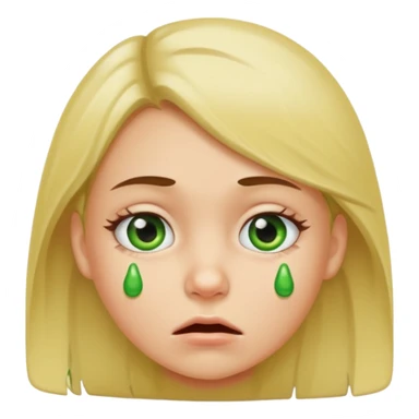 A girl with boogers  sticker