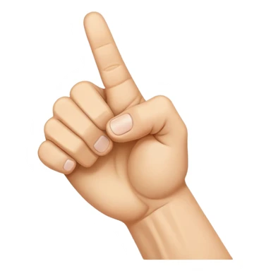 a hand folded into a fist with the thumb inserted between the index and middle fingers. sticker