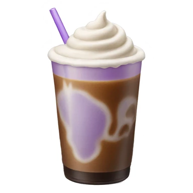 Iced coffee with lavender cold foam  sticker