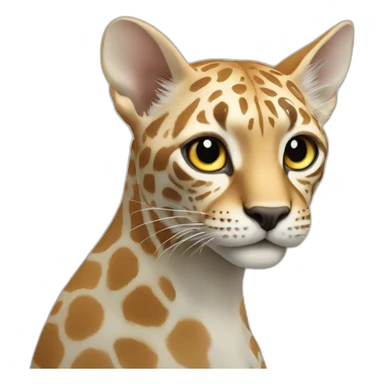 human morphing into animal cyborh sticker