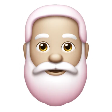 Light Pink Santa Claus with white skin sticker