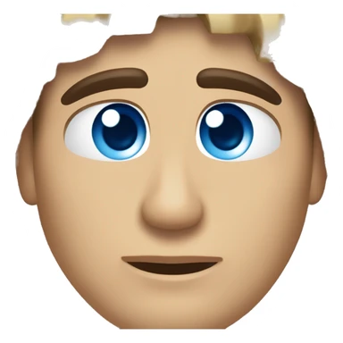 Hace un chico rubio español con ojos azules y pelo rubio graduándose sticker