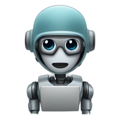 robot reporter sticker