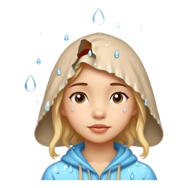 Uborka eső rá esik a lány fejére az uborka sticker