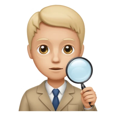 medica com uma lupa sticker