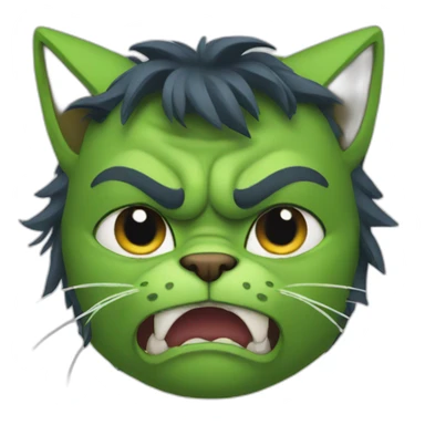 cat hulk sticker