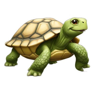 chat sur une tortue sticker