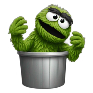 oscar the grouch sticker