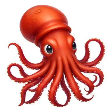 red squid like the 3rd one below sticker