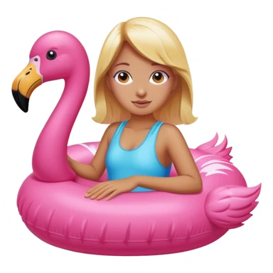 Girl in a floatie  sticker