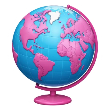 mix light pink dark pink and white girly globe with WWW in big letters under it.
It looks like an internet bar icon. sticker
