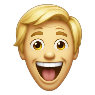 Crazy giggly laughter sticker