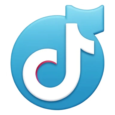 Tik tok logo sticker