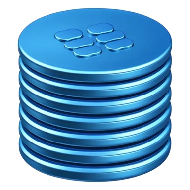 blue coins credit package sticker