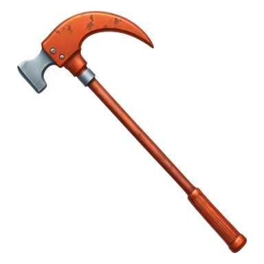 red metal classic crowbar sticker