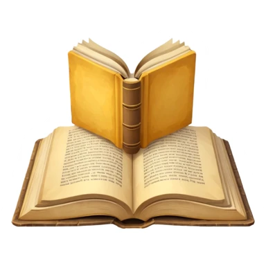 open old book low poly sticker