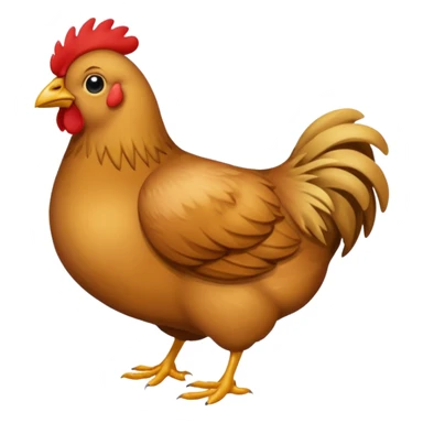 Ein Huhn das down Syndrom hat und schielt sticker
