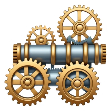 continuous integration pipeline with code and gears sticker