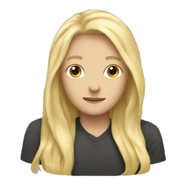 whiteman- whitewomanlong blonde hair-cuddles sticker