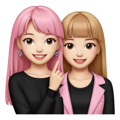 Blackpink lisa and rose sticker