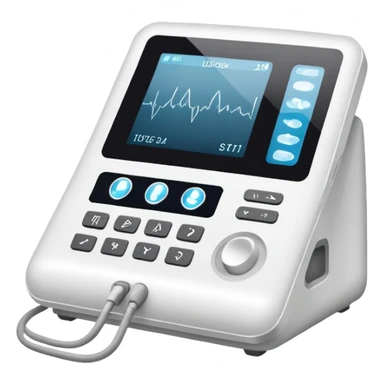 ultrasound machine with white front  sticker