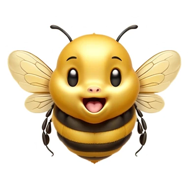 Cinematic Adorable Yawning Bee Portrait Emoji, Head tilted slightly with a dramatic, wide-open yawn, showcasing a tiny, fuzzy body with gently drooping wings and sleepy, half-closed eyes, Simplified yet irresistibly cute features, highly detailed, glowing with a soft, cozy golden glow, high shine, relaxed yet expressive, stylized with a dash of whimsical honey charm, soft glowing outline, capturing the essence of a drowsy bee that appears ready to stretch out for a nap! sticker