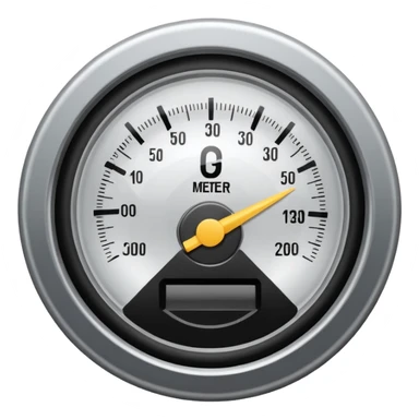 a meter gauge sticker
