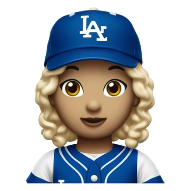 HELLO KITTY IN DODGERS HAT sticker