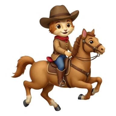 Puss in Boots rides a horse. sticker