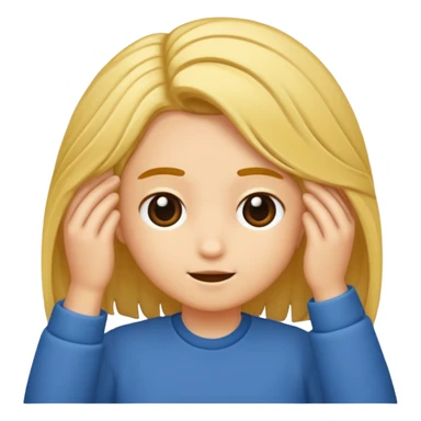 Like a 😏 like tucking its hair ..dont put hair tho sticker