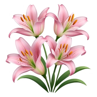 babypink flower lilies  sticker