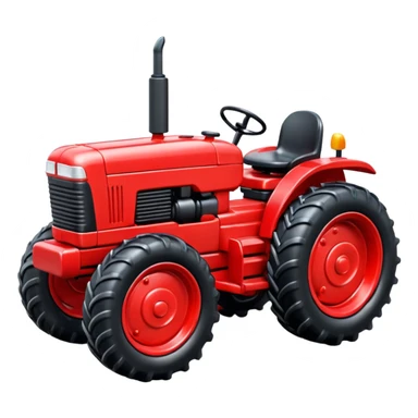 plastic toy  tractor sticker